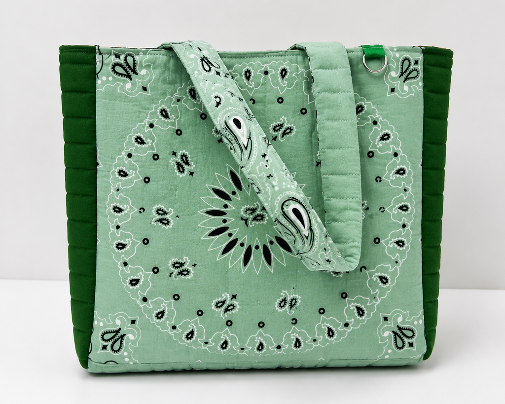 Sage Bon Temps Bandana Tote Bag