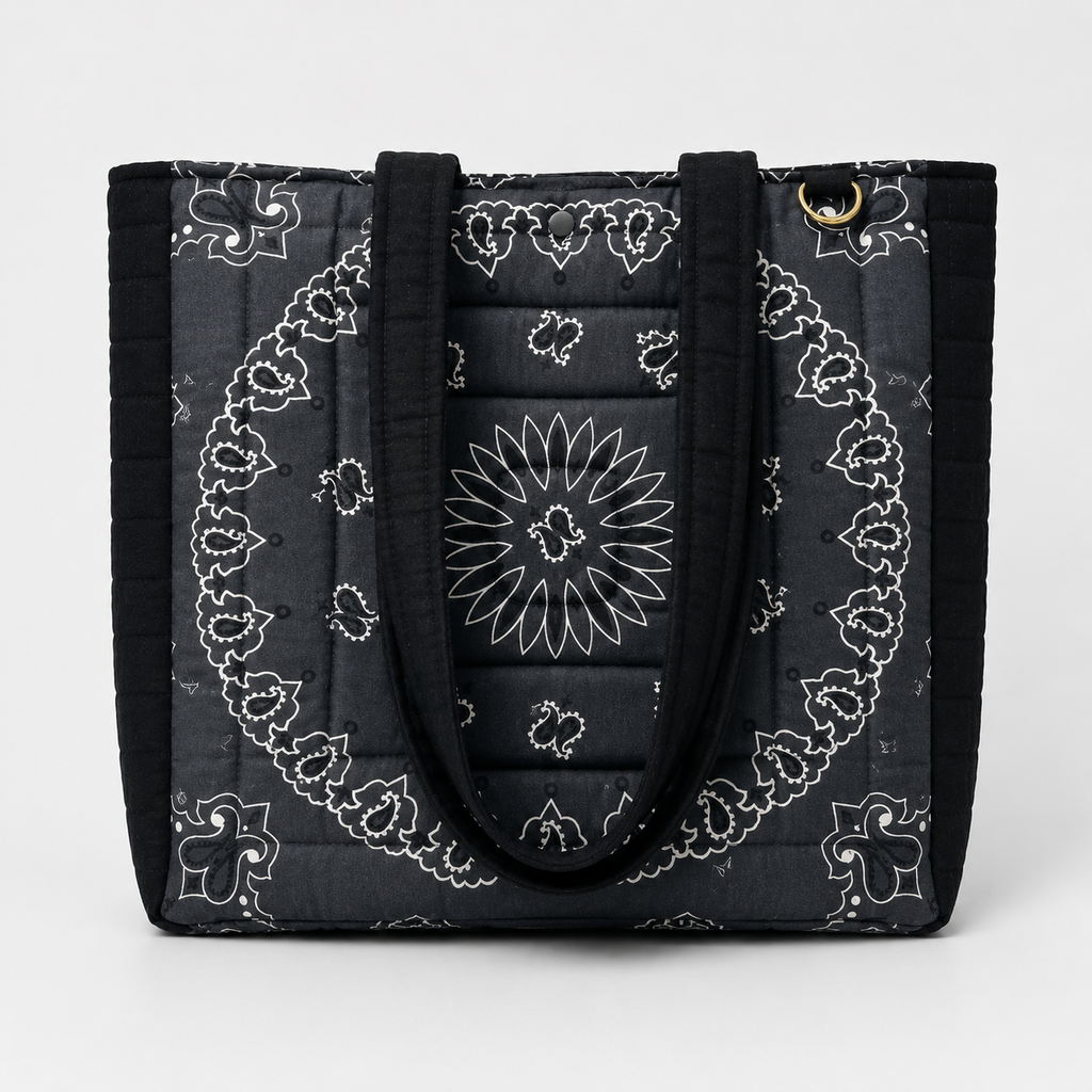 Midnight Bon Temps Bandana Tote Bag