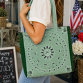 Sage Bon Temps Bandana Tote Bag