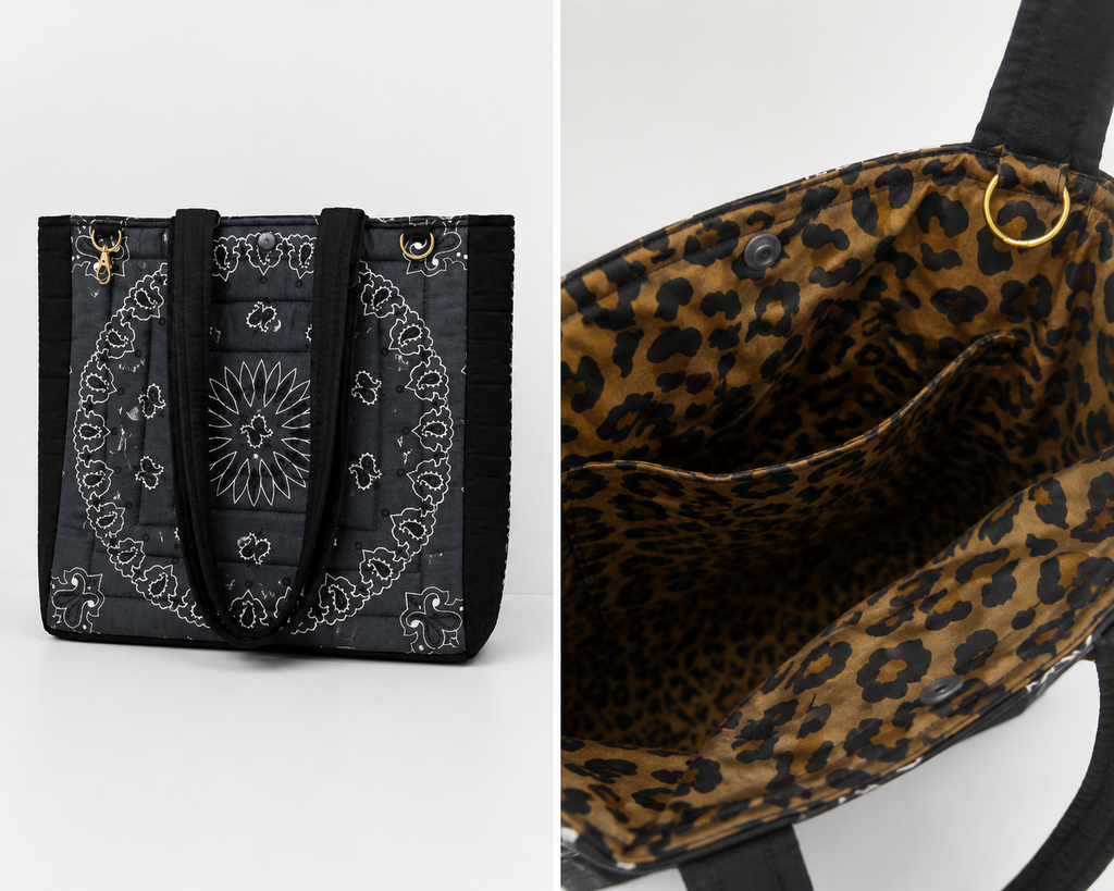 Midnight Bon Temps Bandana Tote Bag