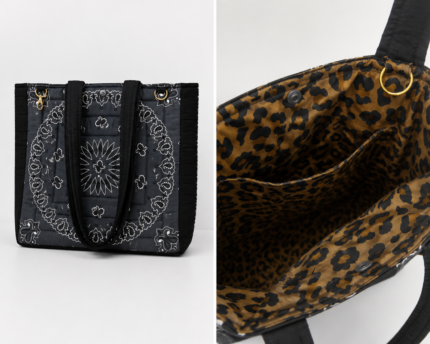Midnight Bon Temps Bandana Tote Bag