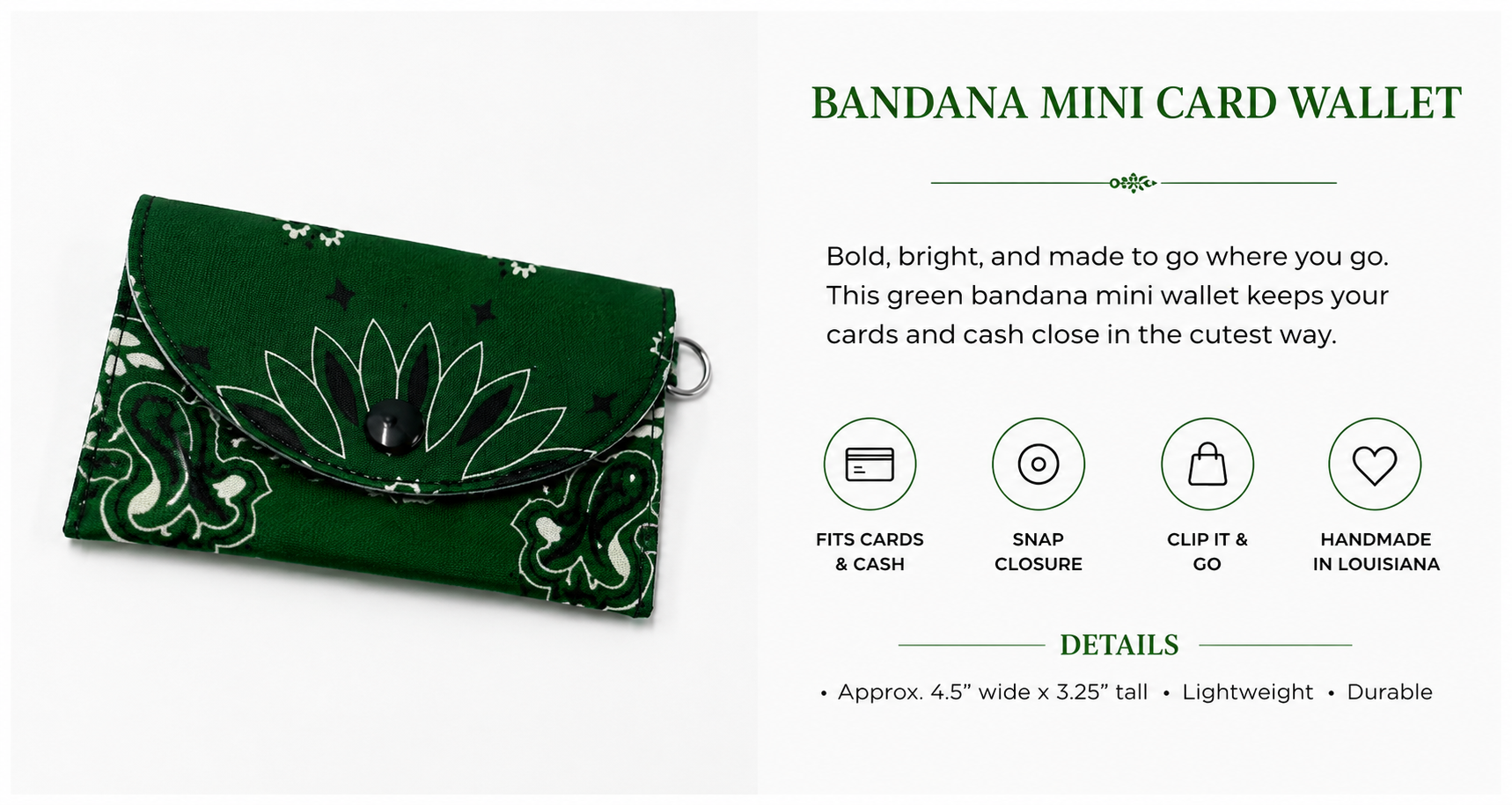 Bandanas & Bon Temps™ Mini Card Holder