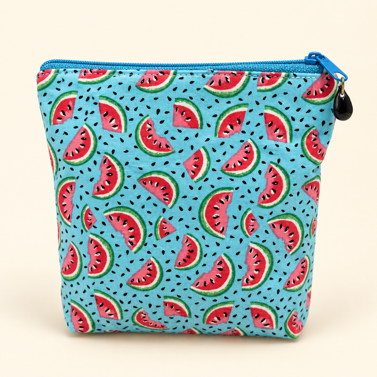 Watermelon Crush handmade zipper pouch by Periwinkle