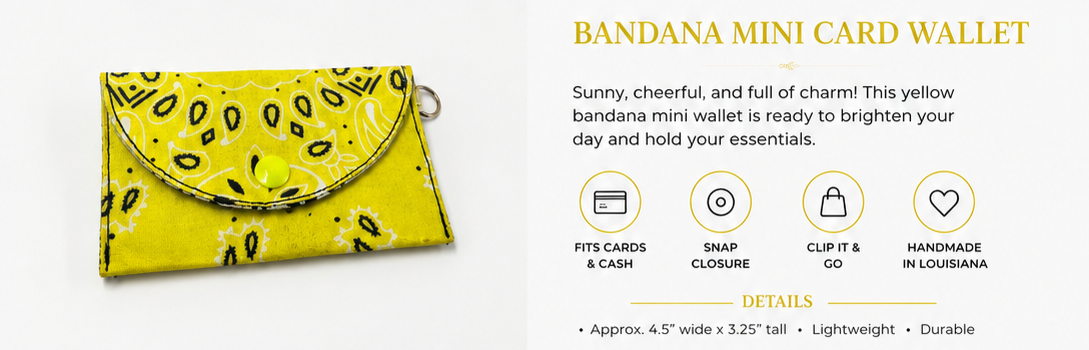 Bandanas & Bon Temps™ Mini Card Holder
